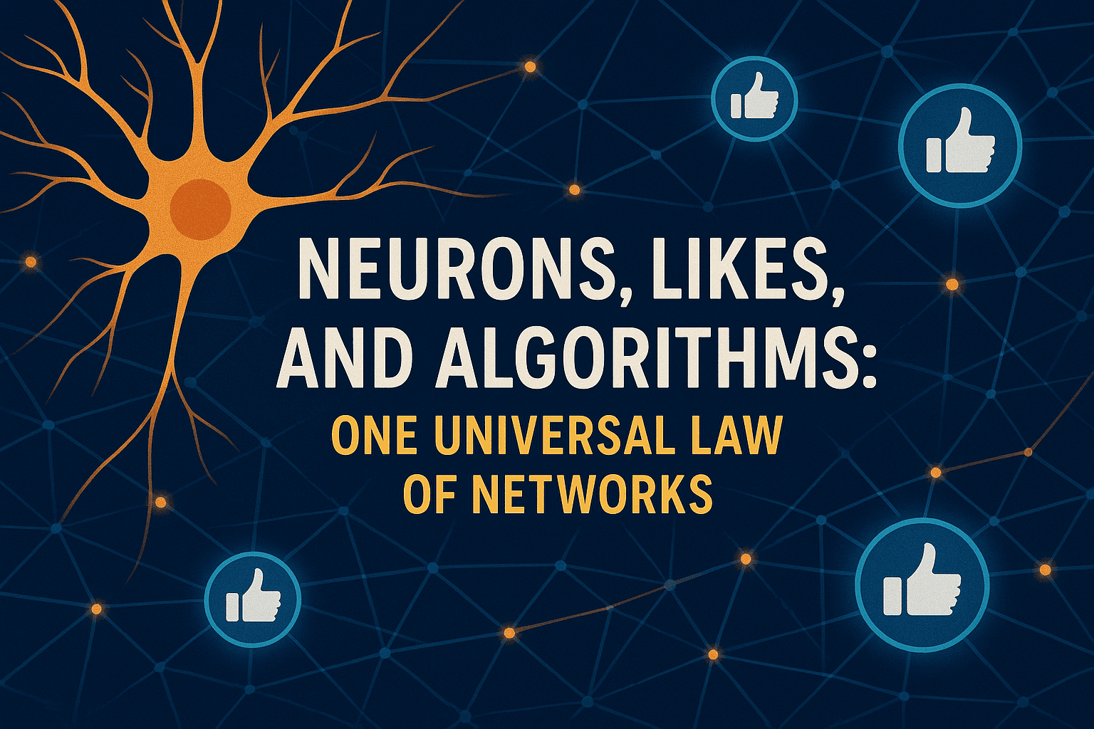 Neurons, Likes, and Algorithms: One Universal Law of Networks thumbnail